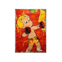 Küçük Boksör Art Mdf Tablo 25 Cm X 35 Cm