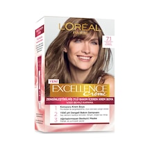 L'oréal Paris Excellence Creme Saç Boyası - 7.1 Küllü Kumral 3'li Avantaj Paketi Mıchu