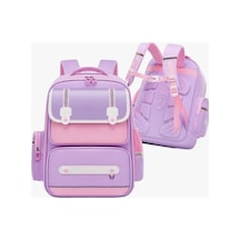 Color Bags Kolej Stil Sırt Çantası Yeşil, Mor, Lacivert Mor Çok Renkli
