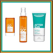 Clarins Body Sun Care Vücut + Face Stick + After Sun 3lü Set