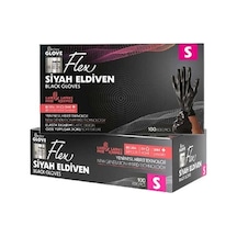 Reflex Flex Glove Pudrasız Siyah Eldiven 100'lü S