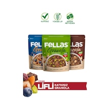 Granola 3'lü Mix Paket - Yaban Mersinli 200 G + Fındık & Kakao 200 G + Antep Fıstıklı 200 G