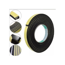 Yapışkan Kapı Pencere Bandı Süngeri Yalıtım Süngeri Eva-3Mmx10Mm-Siyah-10 Metre