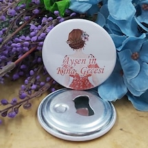 Gelinli Kına Gecesi Metal Açacak Magnet 6 Cm 30 Adet