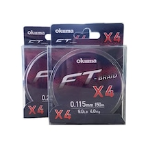 Okuma Ft-x4 Braided Line 150 Mt Grey Örgü Ip (519226275)