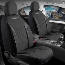 Tr Hyundai Tucson İle Uyumlu Lüx Deri Detaylı Tay Tüyü Oto Koltuk Kılıfı Ön Arka Takım Edition Serisi Siyah Genel
