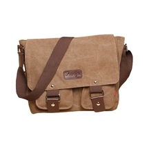 Raffles Shop Kanvas Messenger Messenger Çanta Kahverengi Günlük Büyük Kapasiteli 50 Adetten Az Postacı Çantası Tekstil 461363 Siyah