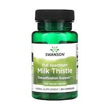 Swanson Full Milk Thistle Liver Support 500 Mg 30 Caps