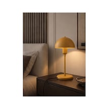 Capella Eskitme Metal Masa Lambası Modern Dekoratif Abajur, Mantar Tasarım, E27 Led Uyumlu, Komodin, Yatak Odası, Çalışma Masası, Salon Ve Ofis İçin Premium Masa Lambası 91434687