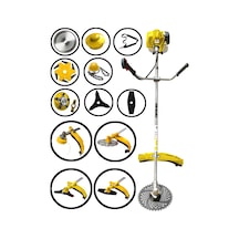 Dragro DRG-7PR S7d Profesyonel 7 Parça 2 Zamanlı Yan Tipi Benzinli Motorlu Tırpan Ot Çim Çayır Biçme Kesme Makinesi