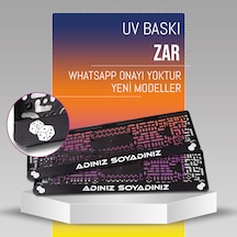 Zar Plakalık, 2 Adet Premium Uv Baskı, Plakalıkhane