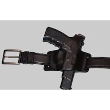 Cz 75, 16'lı Çek Sarsılmaz Kılıç 2000 Mega, Kılıç 2000 Light Tisaş Kanuni Deri Tabanca Kılıfı - Solak K-L-504-S