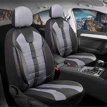 Opel Corsa F Lüx Deri Detaylı Oto Koltuk Kılıfı Ön Arka Takım Vista Füme