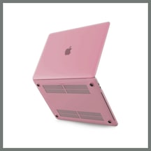 Bezos Macbook Pro 13 2020 Macbook Buzlu Kapak - Pembe Mmbz