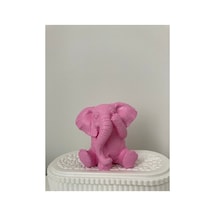 Dekoratif Masa Süsü Sevimli Hediyelik Fil Pembe