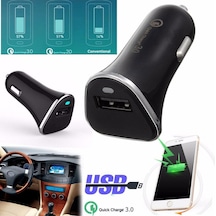 Yeniled Hızlı Şarj 3.0 Usb Voiture Chargeur Rapide Adaptateur Pr Telefon Mp4 - Siyah - Siyah Siyah