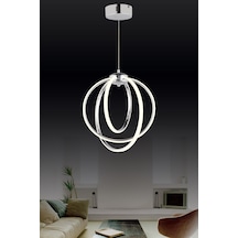 Ld 066 Model Krom 3 Renkli Koridor Ve Mutfak İçin İdeal Alüminyum Avize, 40x70 Krom