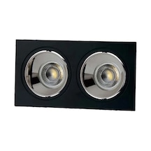 Ct-5054 Jaguar Dekoratif Siyah - Platin Kasa Ikili 2 Adet