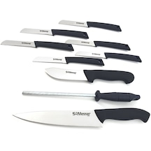 9 Parça Bıçak Seti Messer Çeyizlik Bıçak Seti Meyve Sebze Et Bıçakları