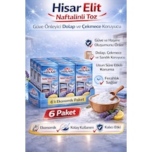 Hisar Elit Naftalinli Toz Güve Önleyici Dolap Ve Çekmece Koruyucu 6 Adet Beyaz