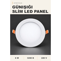 Onerous Günışığı Led Işık, 6w, 220v Sarı