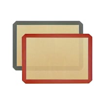 Ayrex 2 Adet Kendiliğinden Yağlı Pişirme Matı Yanmaz Yapışmaz Yıkanabilir Fırın Matı 40x30