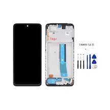 Tkgz - Xiaomi Redmi Note 11s Uyumlu Lcd Ekran Dokunmatik Çıtalı + Tamir Seti