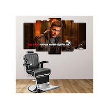 Duruşun Kadar Güçlü - 5 Parçalı Berber Tablo Görsel - 702503751 Görsel