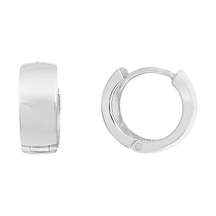 Gümüş Sade Halka Küpe E5102 AltınSepeti