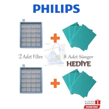 Philips Uyumlu Fc 9525/09 Power Pro Active Hepa Filtre + 8 Sünger