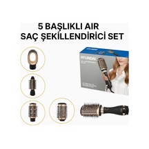 5 Başlıklı Air Saç Şekillendirici Set Çok Renkli