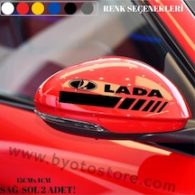 Lada Için Ayna Kapağı Sticker (2 Adet)