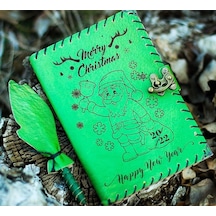 Yeni Yıla Özel Tasarımlı Deri Defter