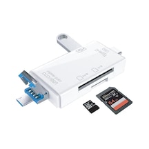 Tr 6 İn 1 Kart Okuyucu Adaptör Usb-otg Hub Type-c