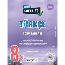 8. Sınıf Kendini Check  -  Et Türkçe Tekrar Testleri -  Okyanus Eğitim