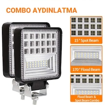 42 Led Combo Aydınlatma Off Road Tekne Çalışma Lambası 2 Adet