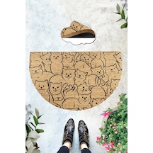 Coco Galia 45x75 Cm Doğal Koko Kıl Paspas,hindistan Cevizi Naturel Kapı Önü Paspası Kahverengi