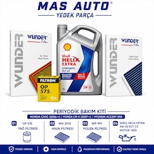Honda Civic 2006 Sonrası Honda Cr-v 2007 Sonrası Hyundai Accent Era Periyodik Bakım Kiti Shell Helix Extra 5w30