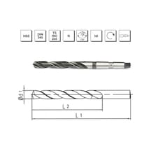 Mte Makina Takım 22.5 Mm Hss Dın 345 Mors Konik Saplı Matkap Ucu - B00004002250