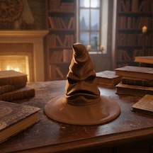 Harry Potter Seçmen Şapka Sorting Hat Dekoratif Masaüstü Biblo - 3d Tasarım 8,3 X 10 Cm