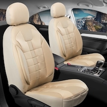 Kia Clarus Uyumlu Oto Koltuk Kılıfı Deri, Kumaş Vista Tam Bej