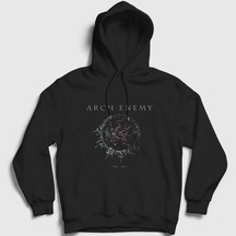 Presmono Unisex Eye Arch Enemy Kapüşonlu Sweatshirt Siyah