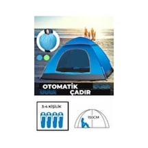 Herşeytrend Otomatik Havada Açılan Su Geçirmez Çadır 4 Kişilik Çok Renkli