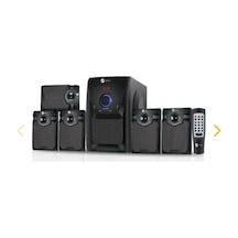 5+1 Bluetoothlu Kumandalı Multimedia Ses Sistemi Hoparlör Siyah Çoklu Bağlantı 2 Yıl