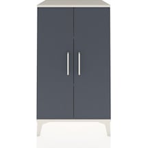 Hyperion Komodin 2 Raflı 2 Kapaklı 60x44x106 Aytaşı-antrasit Aytaşı
