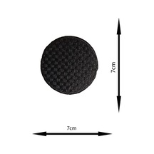 Ütü Ile Yapışan Arma - Patch - Dirsek Yama Modeli Siyah Yuvarlak Pötikare 7cm Çap - 305847070