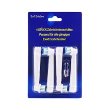 4 Adet 1 Paket -elektrikli Diş Fırçası Yedek Kafaları Oral Ab Braun Yedek Fırça Kafaları İçin Uyumlu