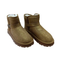 Guja 25k432 Kadın Simli Toka Detaylı Slim - On Peluşlu Bot Camel Siyah