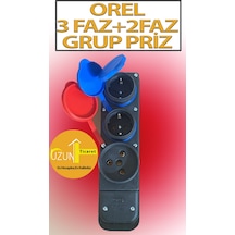 Sanayi Tip Trifaze Ve Monofaze Grup Priz 3 Faz Ve 2 Faz Girişli Kapaklı Kauçuk
