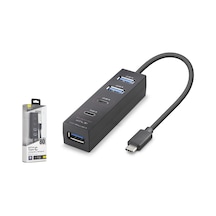 İetop Tu0529 Type-c 3.2 Gen1 Hub 5 Port 5 Gbps 80 Cm Siyah